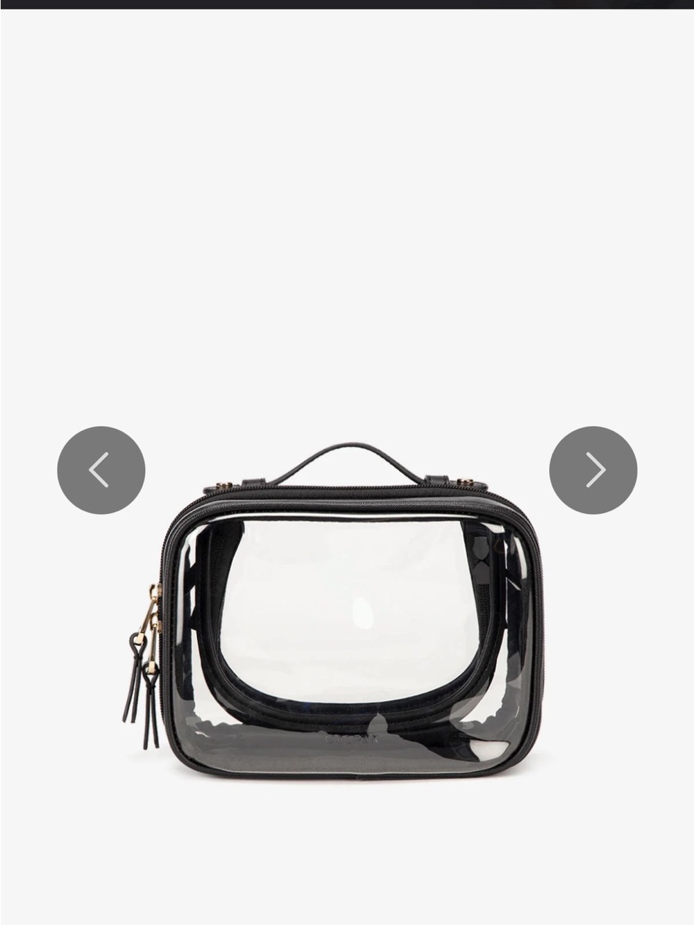 CALPAK Small Clear Cosmetics Case